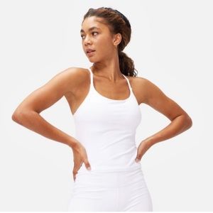 outdoor voices move free tank in white bnwot